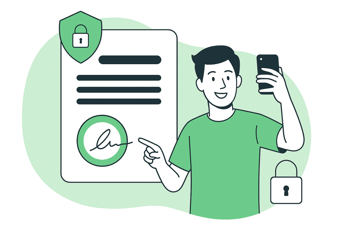 Imagen ilustrativa de verificación digital