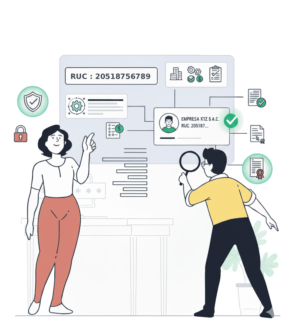 Imagen ilustrativa de consulta de RUC empresarial
