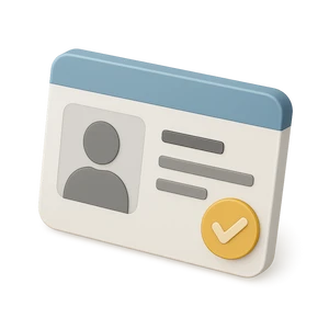 Ícono de carnet de extranjería